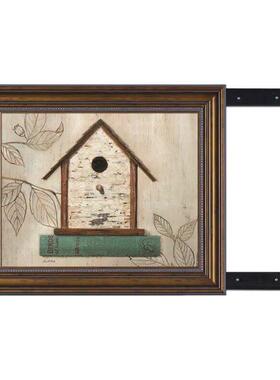 美式配电箱餐厅电表箱装饰画遮挡电源画电箱装饰开关盒空开箱壁画