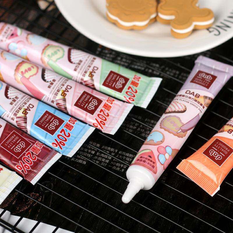 速发彩色巧克力笔可食用写字笔生日蛋糕裱花笔烘焙巧克力绘画笔