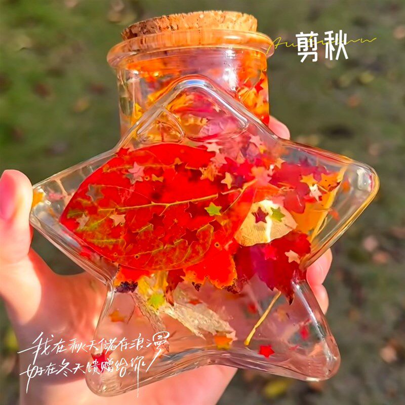 速发剪秋~创意手工压花器树叶拍照氛围神器学生手账书签打孔机道