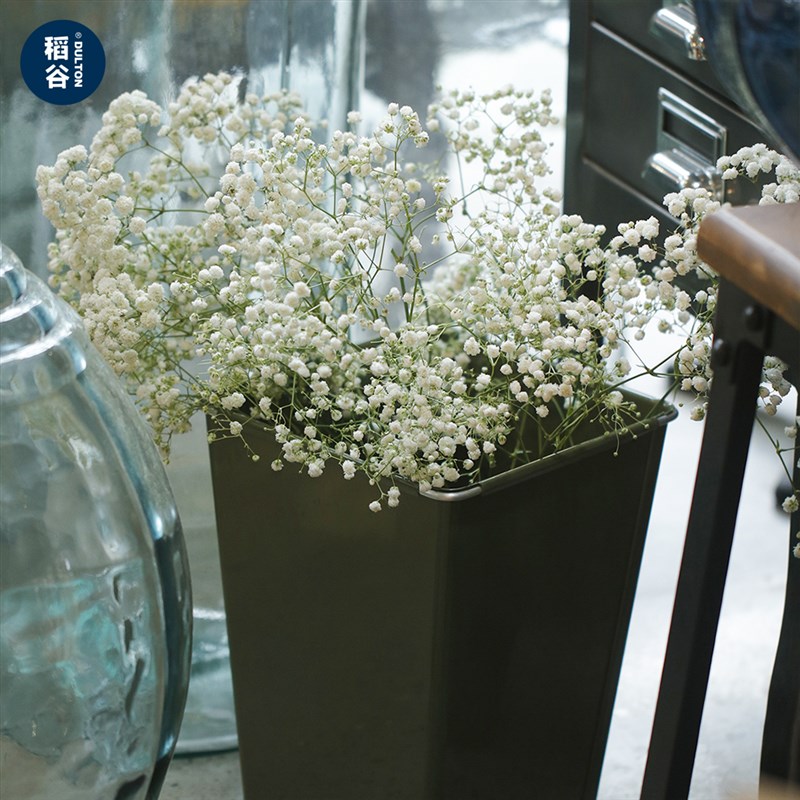 稻谷藏库DULTON金属收纳桶 铁皮垃圾桶家用收纳储物 醒花桶