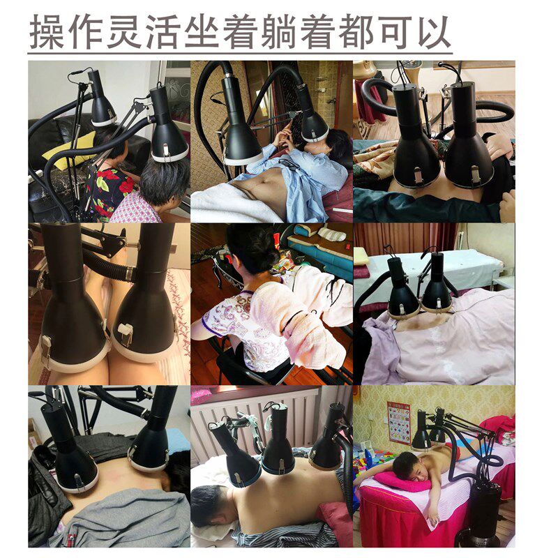 艾迪绅明火无烟旋转艾灸熏蒸仪排烟悬灸仪美容院家用立式艾炙仪器