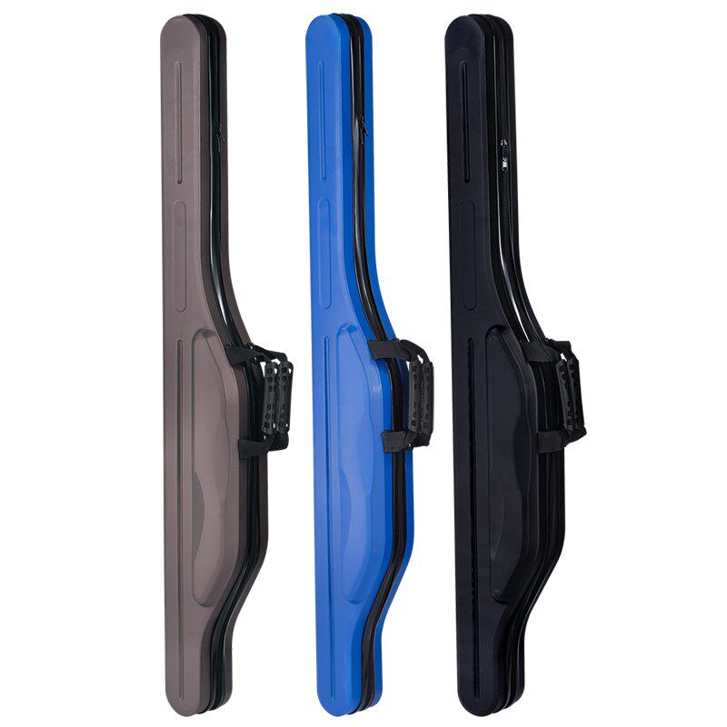 免拆轮便携大肚包路亚专用硬壳竿包轻型矶钓筏钓渔具垂钓海钓杆包