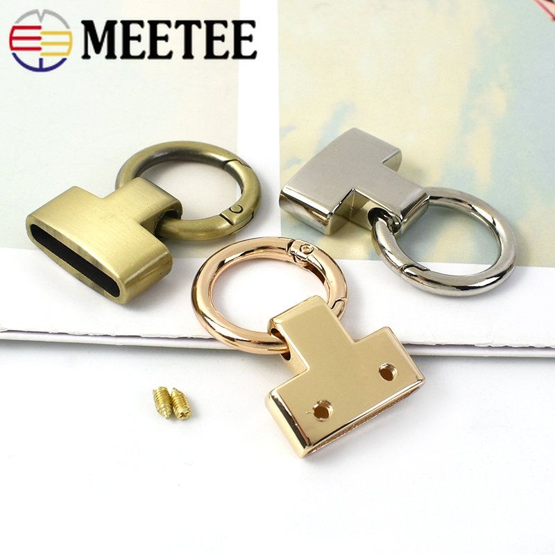 2/5/10Pcs O Ring Keychain Hook 20/25mm Detachable Metal Buck