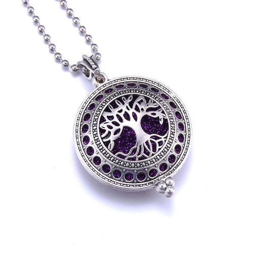 好货1pcs Aroma Diffuser Necklace Open Antique Vintage Locket