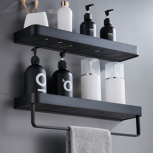 化妆室置物架壁挂厕所放东西的架子挂墙浴室用品浴室收纳层架多层