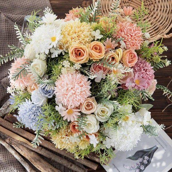 1 Bunch Beautiful Simulation Flower Multiple Layers Petals