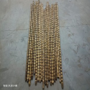 精品金丝竹实心龙血竹成品去皮调直棕竹打磨手串牙签筒香筒手把件