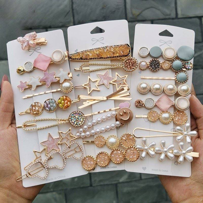 Hair clip Ins bangs hair Suit Trinkets woman Headwear