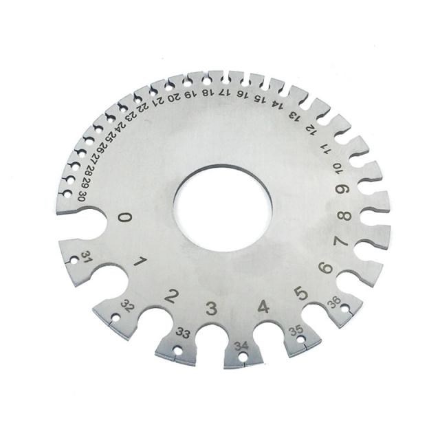 1Pcs Stainless Steel 0-36 Standard Wire Thickness Ruler Gaug