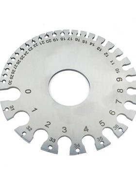 1Pcs Stainless Steel 0-36 Standard Wire Thickness Ruler Gaug