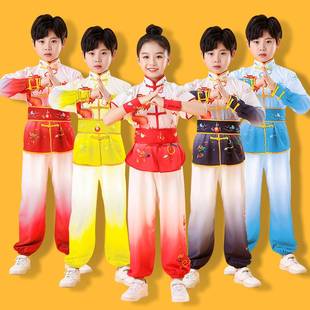 六一儿童武术表演出服装中国风演出服太极拳练功服比赛专用小学生