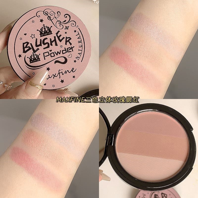 Blush Palette Matte Nose Shadow Pink Cheek Stereoscopic