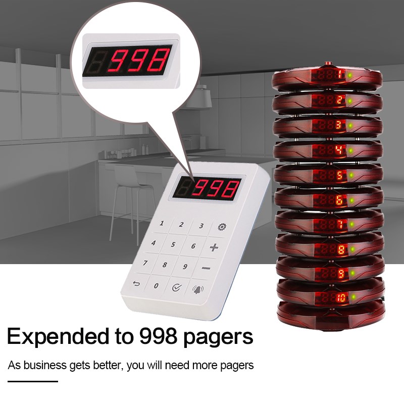 TD158 Restaurant Pager Wireless Calling System Pager  Restau