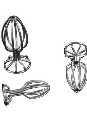 Anal Plug New Style Metal Stainless Hollow Out Butt Plug for