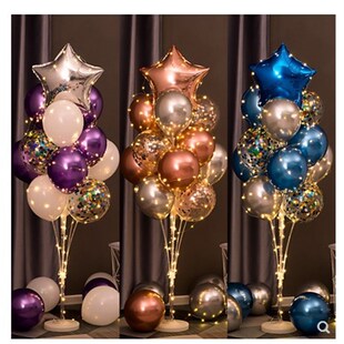 13Pcs Multi Confetti Balloon Happy Birthday Party Balloons