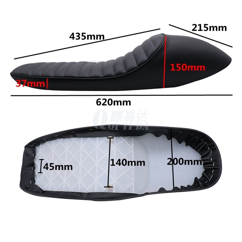 适用复古改装CG125摩托车轻骑游侠复古改装Cafe复古座包带卡扣