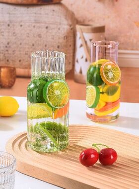 Water Carafe With Tumbler Cold Kettle Retro Large Capacity