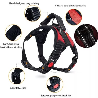 好货Adjustable Dog Harness Durable Reflective Pet Dog Harnes