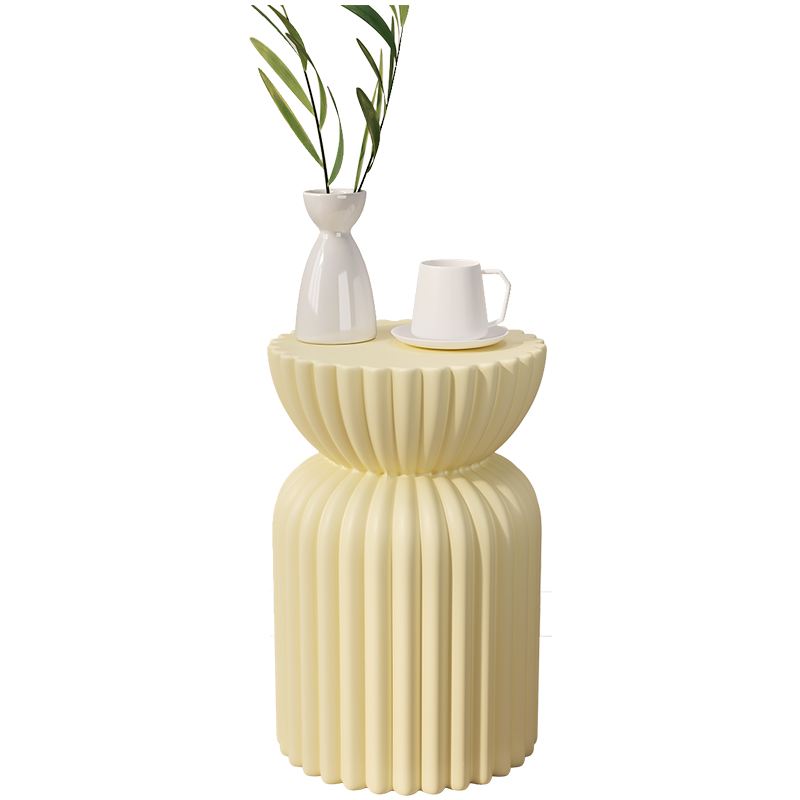 奶油风茶几落地摆件家居客L厅沙发边几角几家用装饰品乔迁新居礼