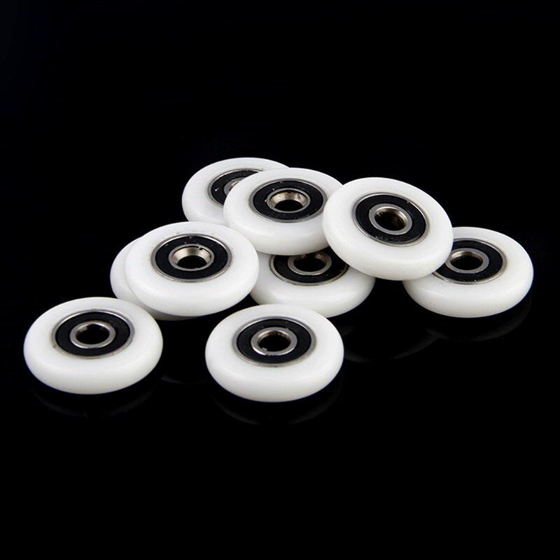 8 Pcs Shower Door Runner Rollers Wheels Pulleys Replacement