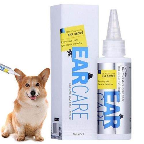 60ml Pet Ear Cleaner Dog Cat Ear Wash Safe Dog Ear Cleaning
