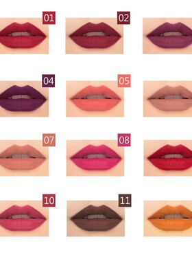 Waterproof Pencil Lipstick Set Pen Matte Lip Liner Long