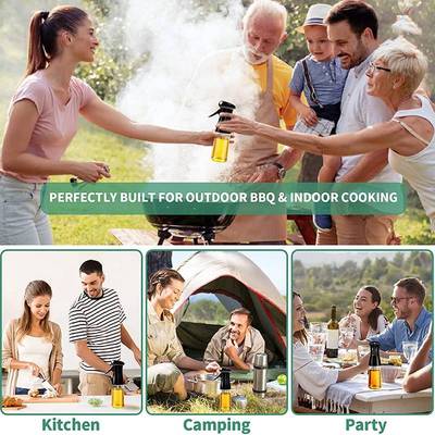 for Cooking,Refillable Olive Oil Spray Bottle Set with