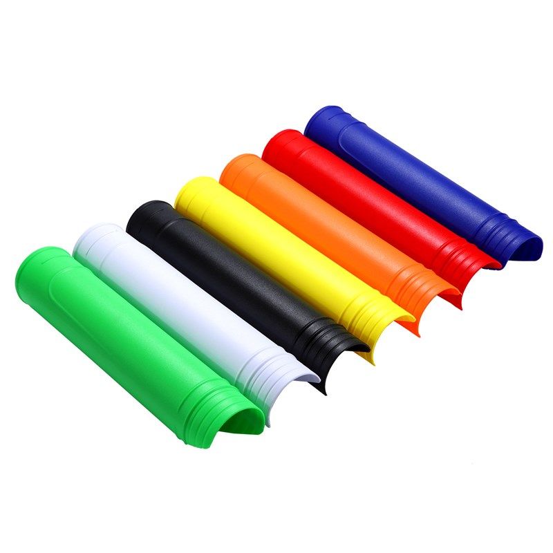 适用越野摩托车改装配件磨砂前叉塑料套前减震保护套防刮花