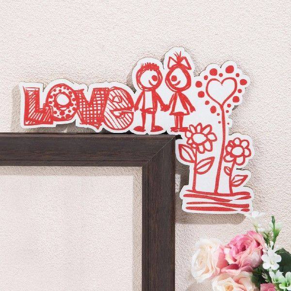 Wood Frame Corner Decoration 22  20  1 Cm Multicolor