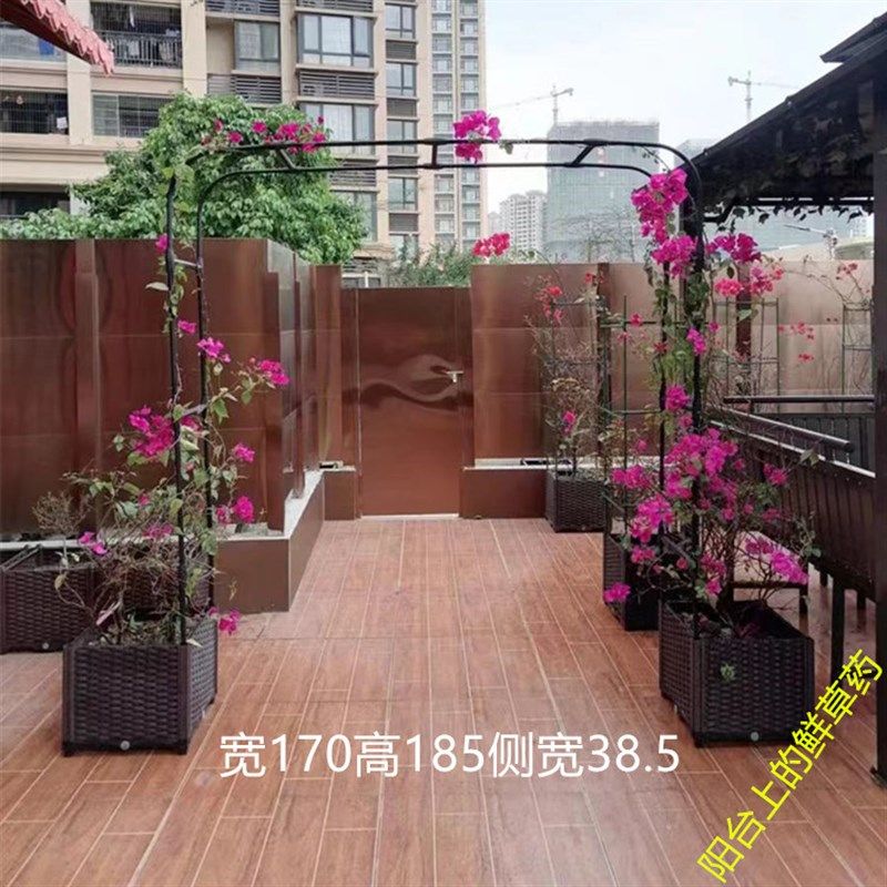 拱门爬藤架 拱形花架温室骨架黄瓜藤架 葡萄铁线莲架种植架种植箱