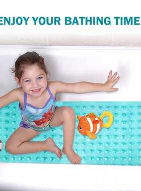 Extra Long Bath Mat Massage 40X100CM PVC Shower Bathtub