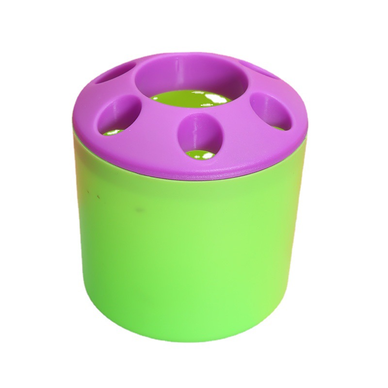 Stationery round multifunctional pen holder colorful plastic