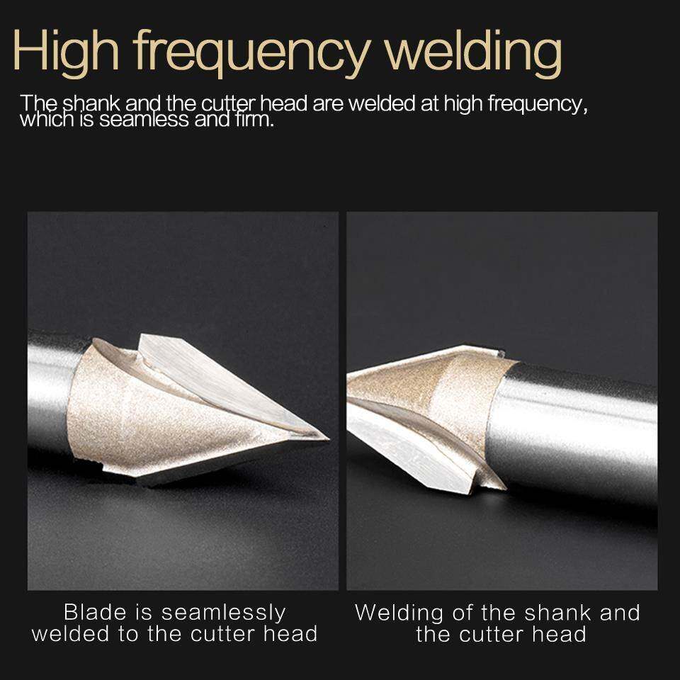 14&quot 635mm Shank 60 Degree CNC Engraving V Groove Router
