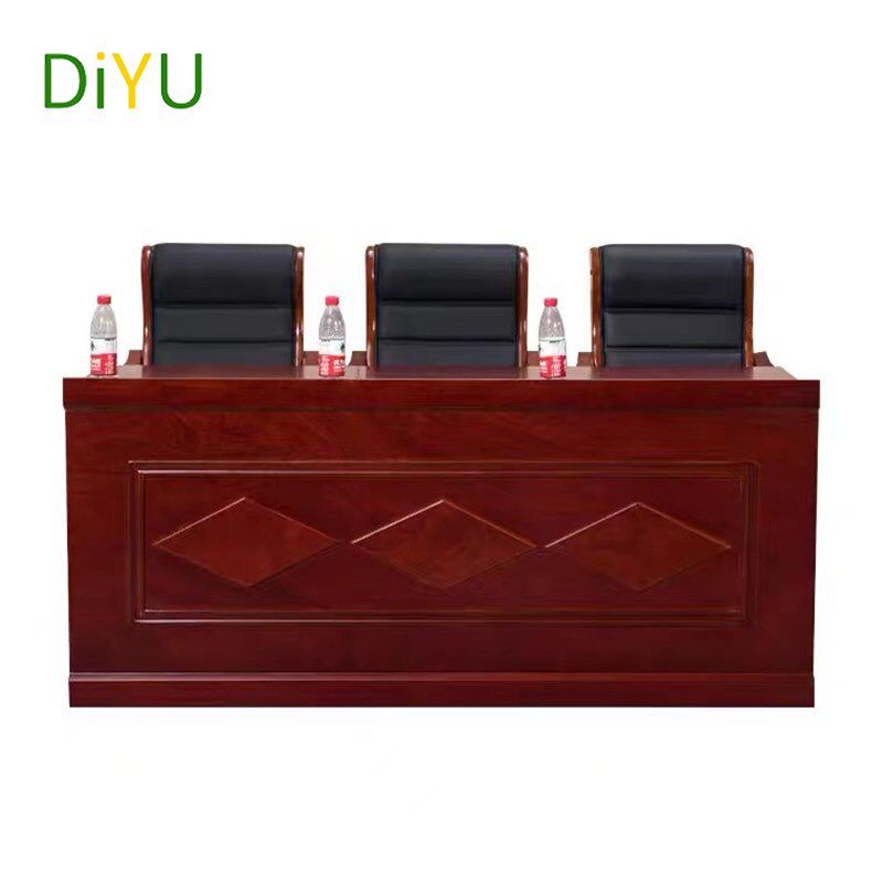 厂家直销席台实木演讲台苏州长条形发言台培训漆主油台