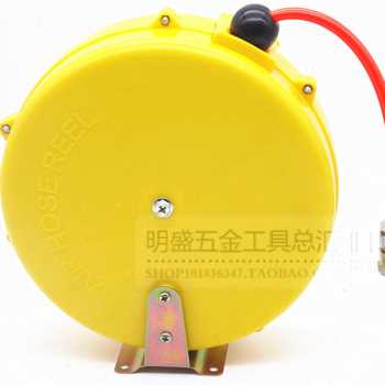 新品品新pu包管自动伸缩s纱带排管卷管器气鼓 五金气动工具风管夹