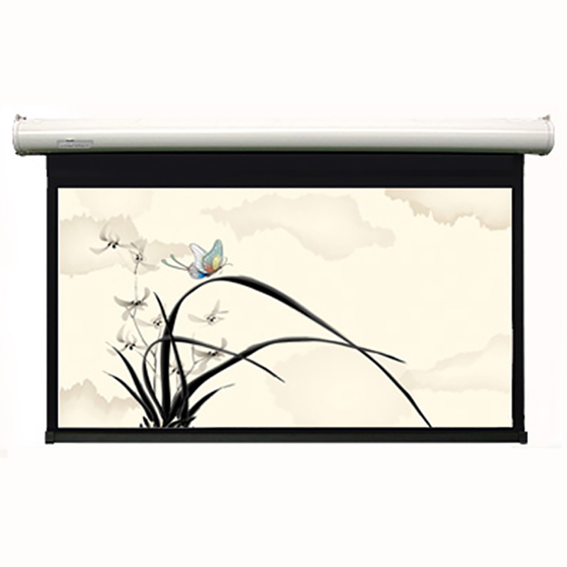 经科JK电动遥控不带拉绳投影幕布M3-FI/300s玻纤幕白幕80寸16:10