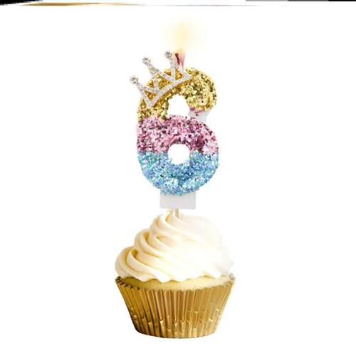 birthday cake digital candles party decoration carXd Number
