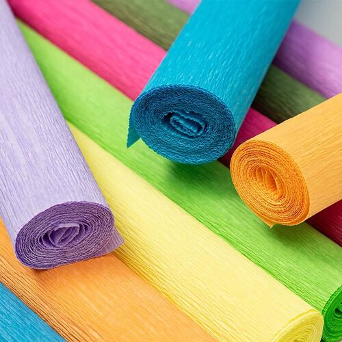 Origami Crinkled Crepe Papexr DIY Gifts Flower Wrapping Fold
