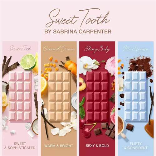 新品75ml美食调甜蜜风暴巧克力香水SabrinaCarpenLter Sweet Toot