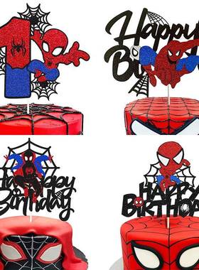 Disney Spiderman Birthday Cake Topper Boys Kids 1st Birthda