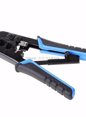Dual Modular Network Cable Crimping Tool Wire Cutter Strippi