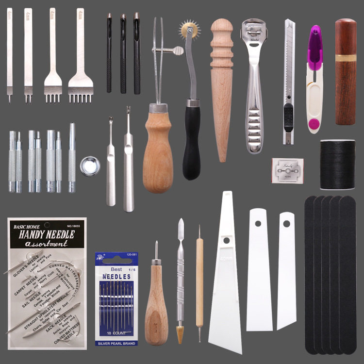 DIY皮革手缝工艺工具套装