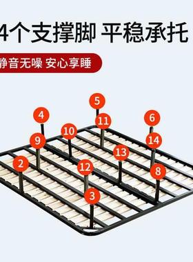 骨架床架铁21960支撑杆床骨架子床板撑架实木排条架龙骨架床支垫