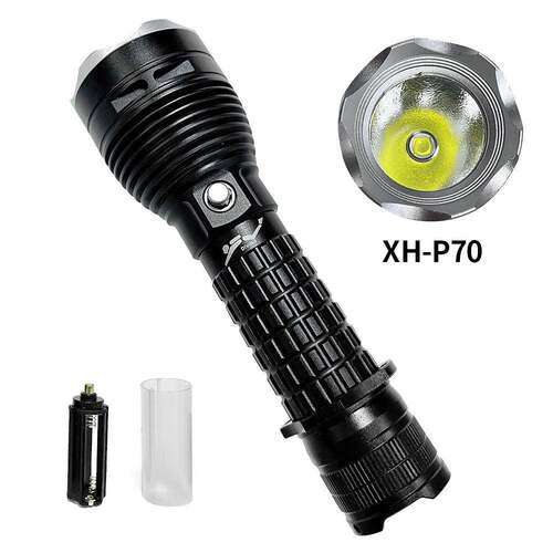 电跨境新款高亮远射P70QS13-QS1水L强光潜手筒ED户外潜水赶海照明