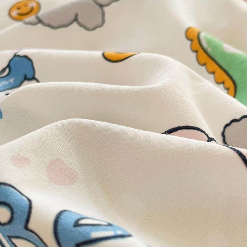 棉EQ4F床上水洗棉四件套纯床单双人三碎件套生宿舍花被学套F775J8