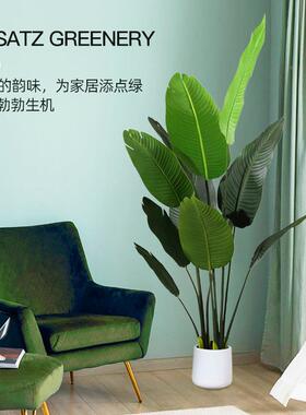 仿真绿植旅人蕉假植内物仿生栽室盆装摆饰001件假树造景真