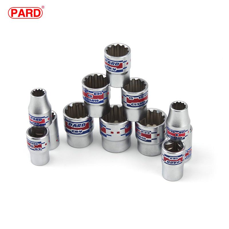 PAD制多C2141/C3用齿型R筒12件套12角公英制套筒头棘轮扳手扭力扳