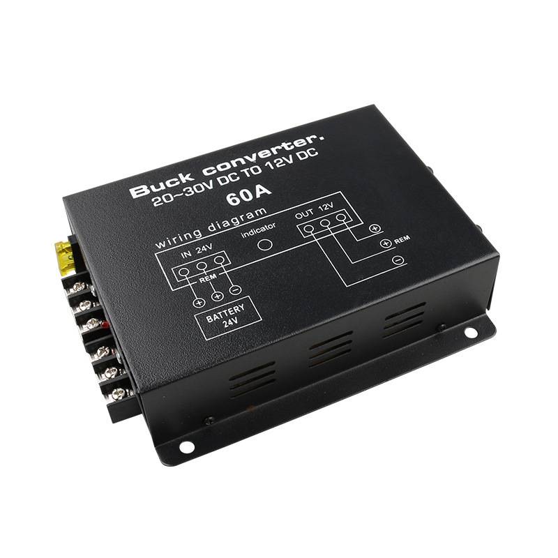 60A大功率降压器音响导航24V转12V 转换器高转低直流稳压电源