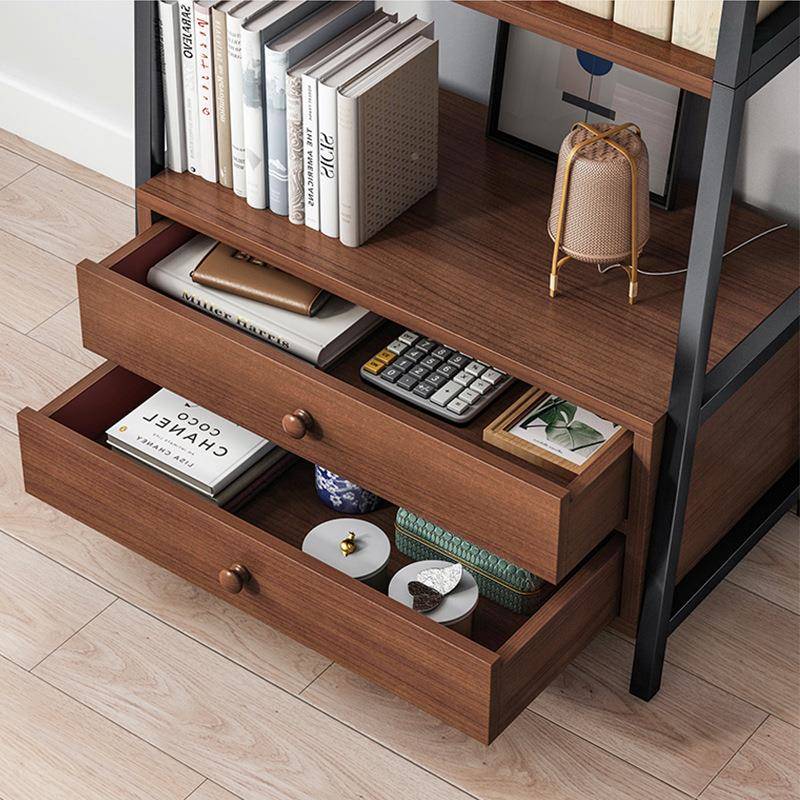 实木墙上置架物架地家用储落物书架简易书房收纳分层书架多层IWN