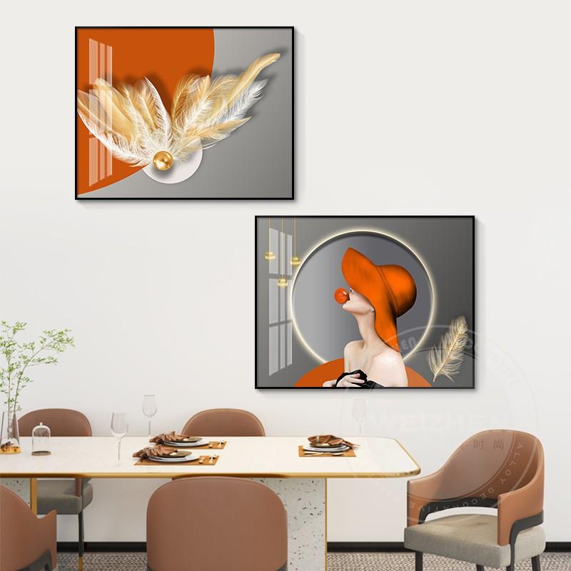 两联电表箱画装饰画弱电箱多媒体箱挂画遮挡壁画简约现代电闸箱